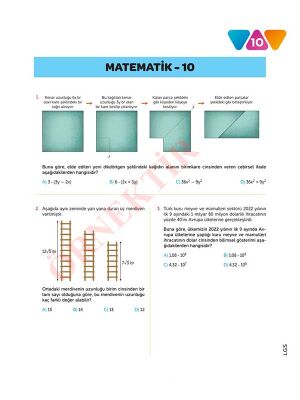LGS MATEMATİK 10'LU Branş Denemeleri | Video Çözümlü | MEB Müfredatına Uygun - 3