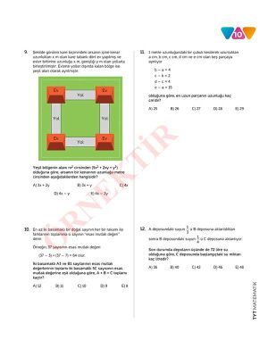 TYT MATEMATİK 10'LU Branş Denemeleri | Video Çözümlü | ÖSYM Tarzında - 4