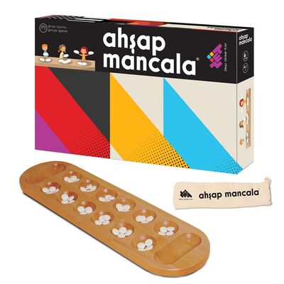 MANCALA Ahşap Strateji ve Zeka Oyunu 5+ Yaş 2 Oyuncu - 1