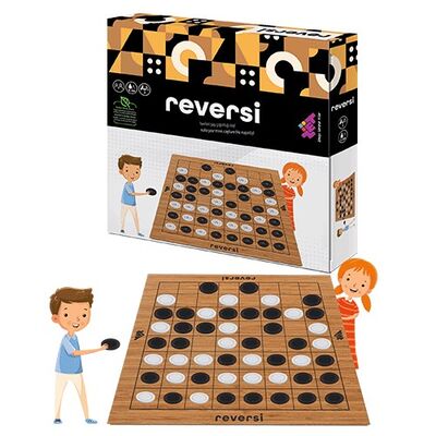 REVERSİ Ahşap Zeka ve Akıl Oyunu 5+ Yaş 2 Oyuncu - 1