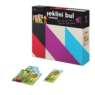 ŞEKLİNİ BUL (Animals) Zeka Oyunu 3+ Yaş 1+ Oyuncu - 1