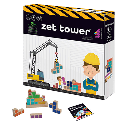 ZET TOWER Ahşap Zeka ve Akıl Oyunu 3+ Yaş 1+ Oyuncu - 1